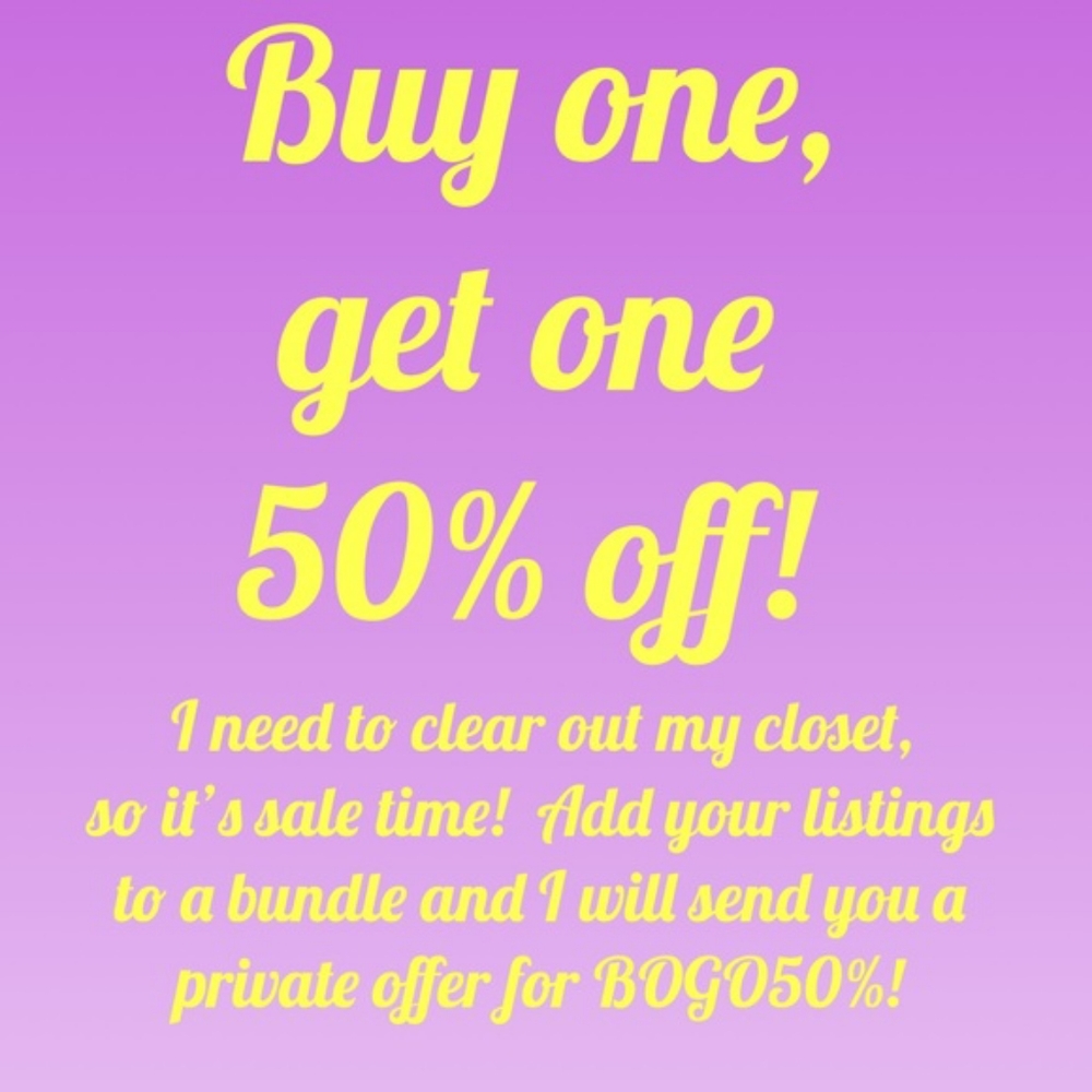 Bogo 50% off!